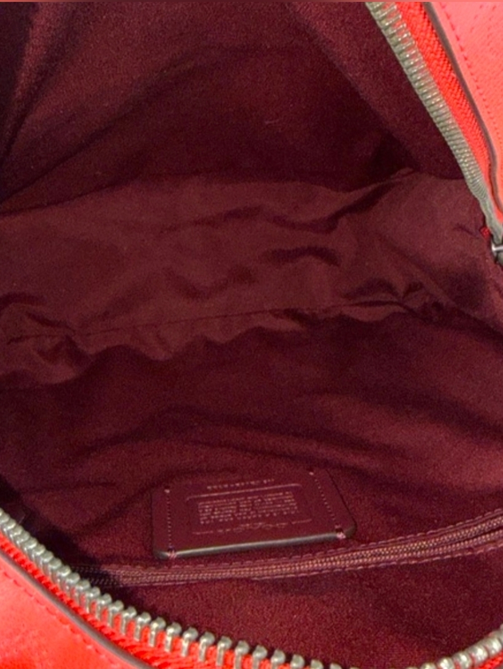 Coach Jordyn Perforated Leather Backpack Miami Red NWOT $450 Retail - Picture 7 of 16